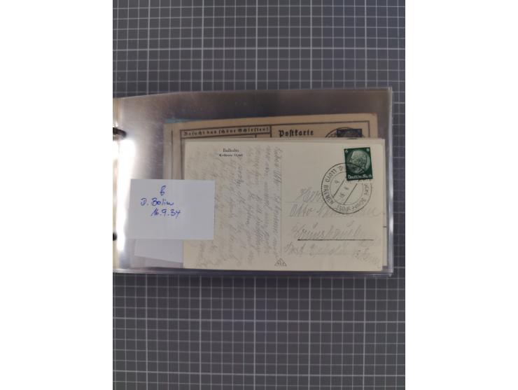 1934/39, Sammlung “Kraft durch Freude” mit ca. 240 Briefen, Karten und GSK inkl. Stempel des "LLOYD BREMEN", dazu Fotos, Schi