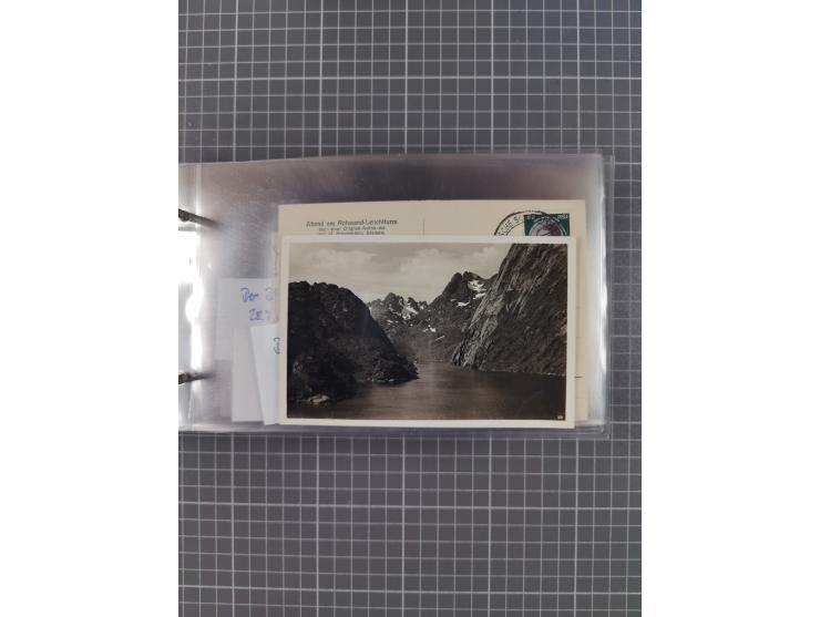 1934/39, Sammlung “Kraft durch Freude” mit ca. 240 Briefen, Karten und GSK inkl. Stempel des "LLOYD BREMEN", dazu Fotos, Schi