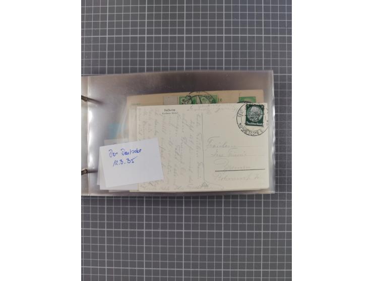 1934/39, Sammlung “Kraft durch Freude” mit ca. 240 Briefen, Karten und GSK inkl. Stempel des "LLOYD BREMEN", dazu Fotos, Schi