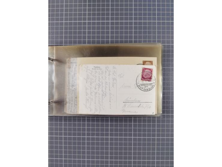 1934/39, Sammlung “Kraft durch Freude” mit ca. 240 Briefen, Karten und GSK inkl. Stempel des "LLOYD BREMEN", dazu Fotos, Schi