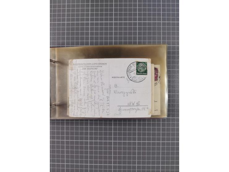 1934/39, Sammlung “Kraft durch Freude” mit ca. 240 Briefen, Karten und GSK inkl. Stempel des "LLOYD BREMEN", dazu Fotos, Schi