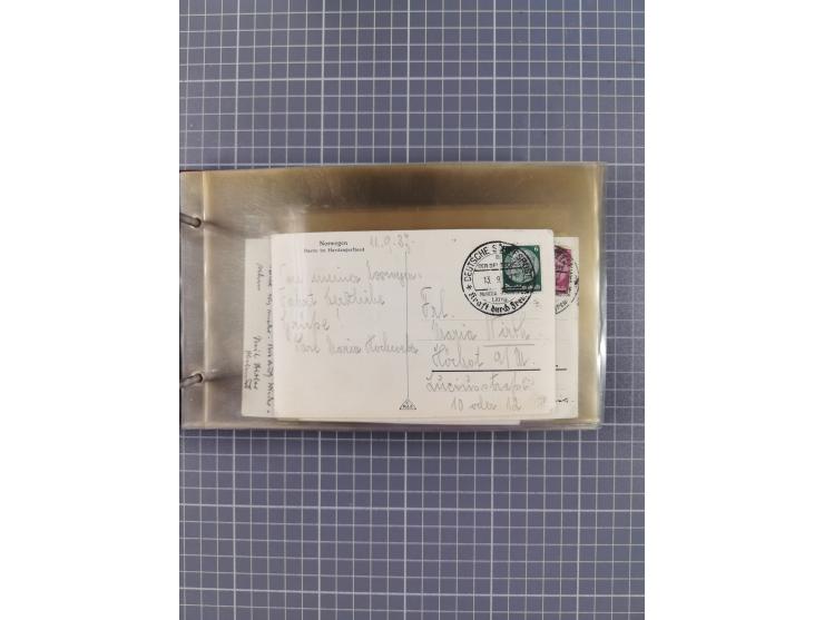 1934/39, Sammlung “Kraft durch Freude” mit ca. 240 Briefen, Karten und GSK inkl. Stempel des "LLOYD BREMEN", dazu Fotos, Schi