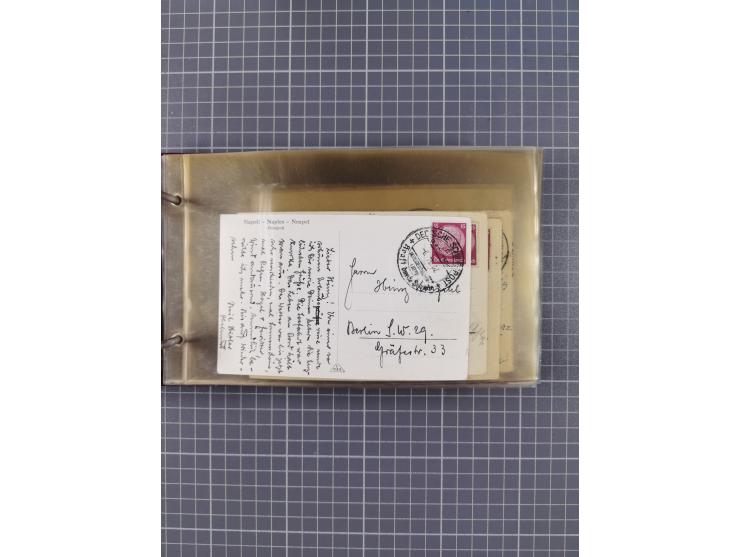 1934/39, Sammlung “Kraft durch Freude” mit ca. 240 Briefen, Karten und GSK inkl. Stempel des "LLOYD BREMEN", dazu Fotos, Schi