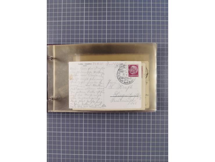 1934/39, Sammlung “Kraft durch Freude” mit ca. 240 Briefen, Karten und GSK inkl. Stempel des "LLOYD BREMEN", dazu Fotos, Schi