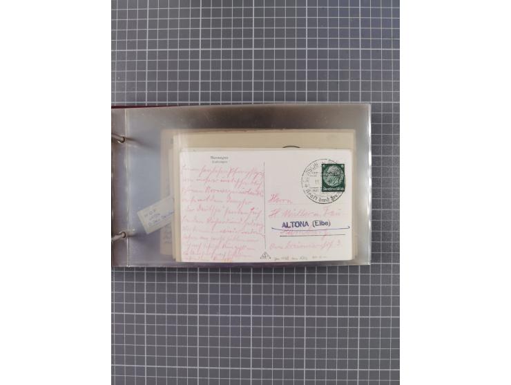 1934/39, Sammlung “Kraft durch Freude” mit ca. 240 Briefen, Karten und GSK inkl. Stempel des "LLOYD BREMEN", dazu Fotos, Schi