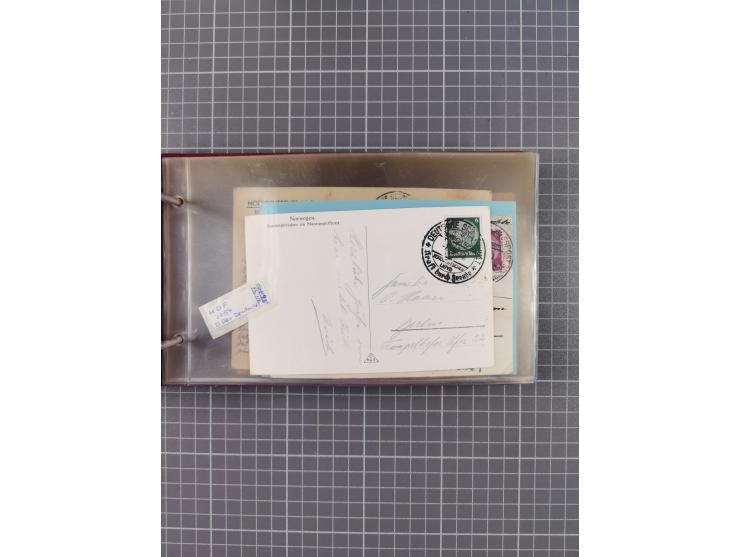 1934/39, Sammlung “Kraft durch Freude” mit ca. 240 Briefen, Karten und GSK inkl. Stempel des "LLOYD BREMEN", dazu Fotos, Schi