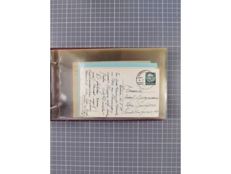 1934/39, Sammlung “Kraft durch Freude” mit ca. 240 Briefen, Karten und GSK inkl. Stempel des "LLOYD BREMEN", dazu Fotos, Schi