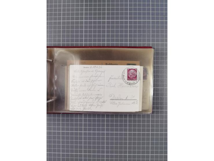 1934/39, Sammlung “Kraft durch Freude” mit ca. 240 Briefen, Karten und GSK inkl. Stempel des "LLOYD BREMEN", dazu Fotos, Schi