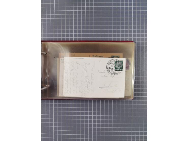 1934/39, Sammlung “Kraft durch Freude” mit ca. 240 Briefen, Karten und GSK inkl. Stempel des "LLOYD BREMEN", dazu Fotos, Schi