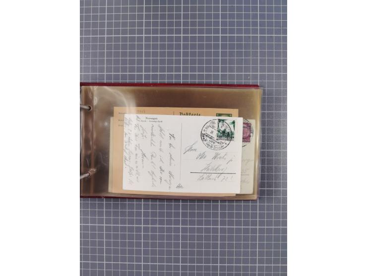 1934/39, Sammlung “Kraft durch Freude” mit ca. 240 Briefen, Karten und GSK inkl. Stempel des "LLOYD BREMEN", dazu Fotos, Schi