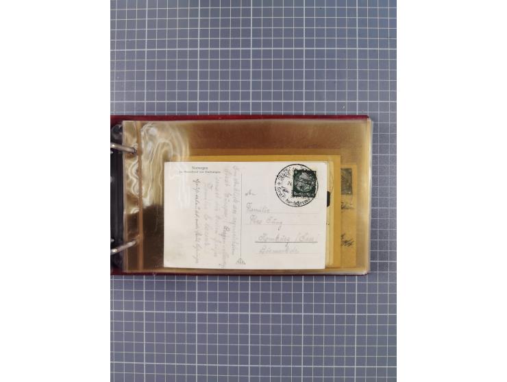 1934/39, Sammlung “Kraft durch Freude” mit ca. 240 Briefen, Karten und GSK inkl. Stempel des "LLOYD BREMEN", dazu Fotos, Schi