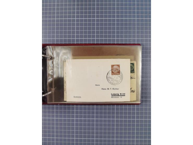 1934/39, Sammlung “Kraft durch Freude” mit ca. 240 Briefen, Karten und GSK inkl. Stempel des "LLOYD BREMEN", dazu Fotos, Schi