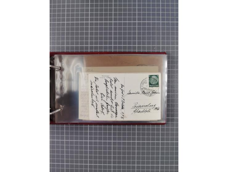 1934/39, Sammlung “Kraft durch Freude” mit ca. 240 Briefen, Karten und GSK inkl. Stempel des "LLOYD BREMEN", dazu Fotos, Schi