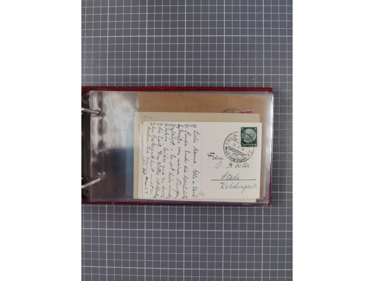 1934/39, Sammlung “Kraft durch Freude” mit ca. 240 Briefen, Karten und GSK inkl. Stempel des "LLOYD BREMEN", dazu Fotos, Schi