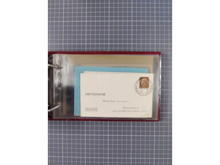 1934/39, Sammlung “Kraft durch Freude” mit ca. 240 Briefen, Karten und GSK inkl. Stempel des "LLOYD BREMEN", dazu Fotos, Schi