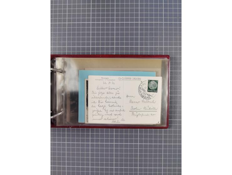 1934/39, Sammlung “Kraft durch Freude” mit ca. 240 Briefen, Karten und GSK inkl. Stempel des "LLOYD BREMEN", dazu Fotos, Schi