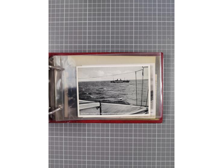 1934/39, Sammlung “Kraft durch Freude” mit ca. 240 Briefen, Karten und GSK inkl. Stempel des "LLOYD BREMEN", dazu Fotos, Schi