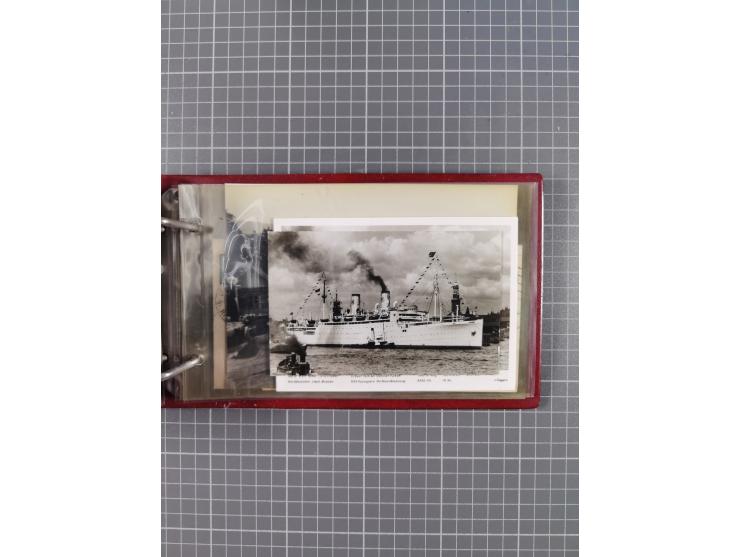 1934/39, Sammlung “Kraft durch Freude” mit ca. 240 Briefen, Karten und GSK inkl. Stempel des "LLOYD BREMEN", dazu Fotos, Schi