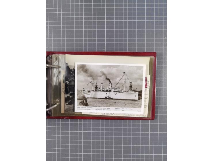 1934/39, Sammlung “Kraft durch Freude” mit ca. 240 Briefen, Karten und GSK inkl. Stempel des "LLOYD BREMEN", dazu Fotos, Schi