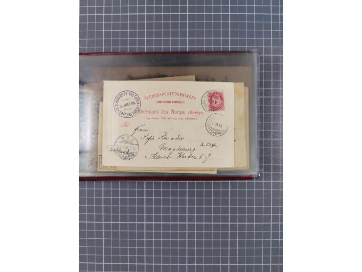 1898/1934, kleine Sammlung “Nordlandfahrten” inkl. Seeschiffspost Nordlandreisen ab 1931 mit 17 Briefen und Karten, dabei u.a