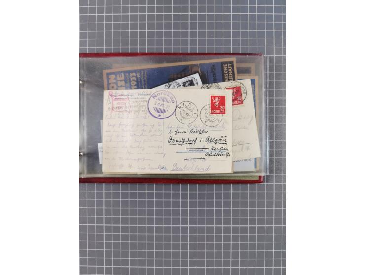 1898/1934, kleine Sammlung “Nordlandfahrten” inkl. Seeschiffspost Nordlandreisen ab 1931 mit 17 Briefen und Karten, dabei u.a