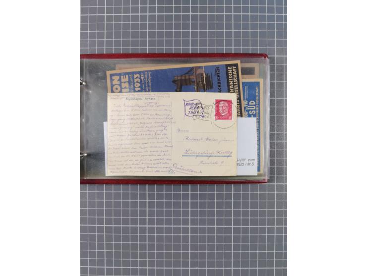 1898/1934, kleine Sammlung “Nordlandfahrten” inkl. Seeschiffspost Nordlandreisen ab 1931 mit 17 Briefen und Karten, dabei u.a