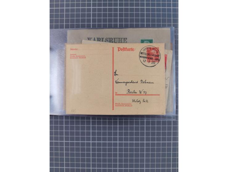 1908/39, Sammlung “Sonderreisen” des NDL und der HAPAG mit ca. 135 Briefen, Karten und GSK inkl. gebrauchten Telegramm-Karten