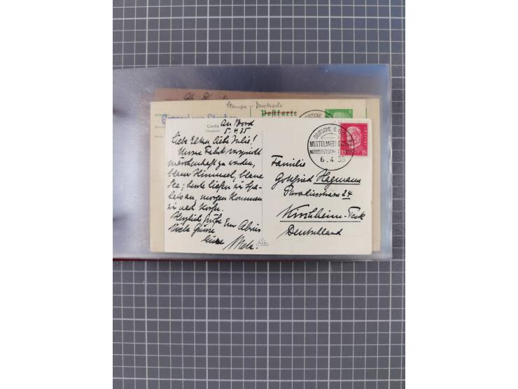 1908/39, Sammlung “Sonderreisen” des NDL und der HAPAG mit ca. 135 Briefen, Karten und GSK inkl. gebrauchten Telegramm-Karten