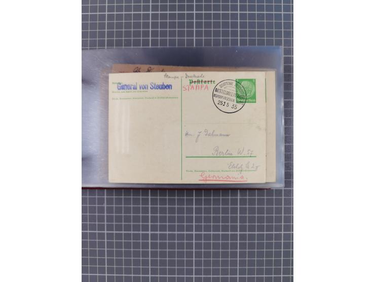 1908/39, Sammlung “Sonderreisen” des NDL und der HAPAG mit ca. 135 Briefen, Karten und GSK inkl. gebrauchten Telegramm-Karten