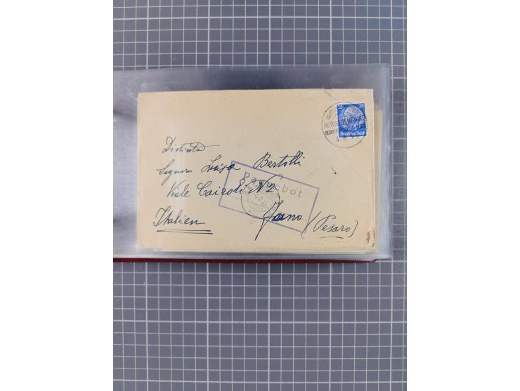 1908/39, Sammlung “Sonderreisen” des NDL und der HAPAG mit ca. 135 Briefen, Karten und GSK inkl. gebrauchten Telegramm-Karten