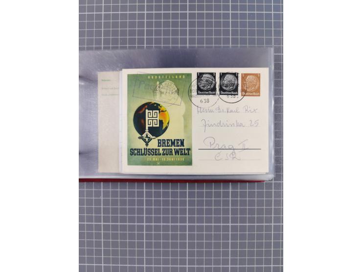 1908/39, Sammlung “Sonderreisen” des NDL und der HAPAG mit ca. 135 Briefen, Karten und GSK inkl. gebrauchten Telegramm-Karten