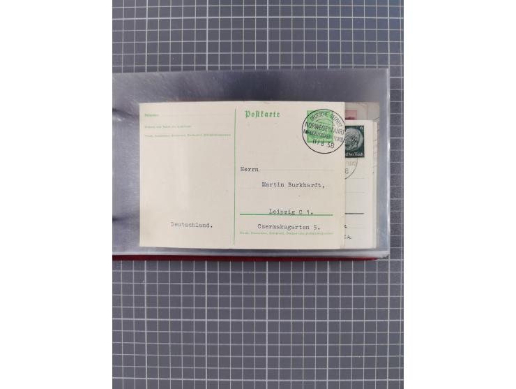 1908/39, Sammlung “Sonderreisen” des NDL und der HAPAG mit ca. 135 Briefen, Karten und GSK inkl. gebrauchten Telegramm-Karten