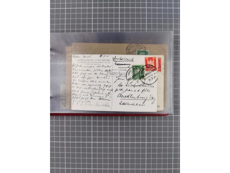 1908/39, Sammlung “Sonderreisen” des NDL und der HAPAG mit ca. 135 Briefen, Karten und GSK inkl. gebrauchten Telegramm-Karten
