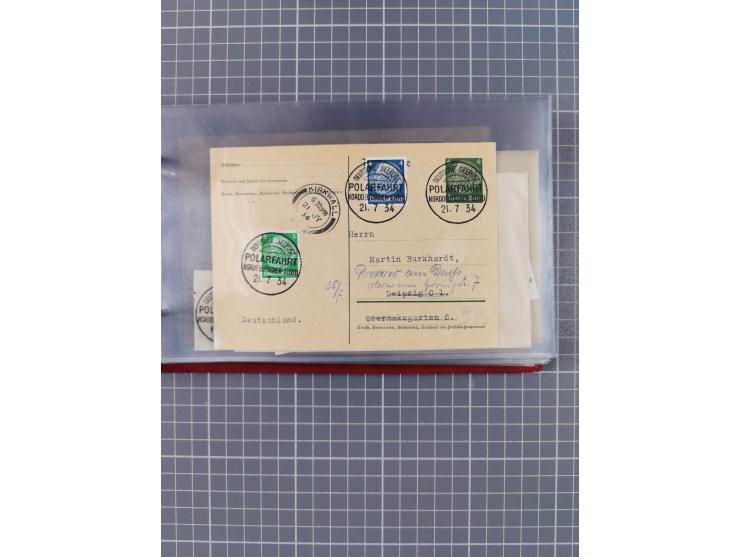 1908/39, Sammlung “Sonderreisen” des NDL und der HAPAG mit ca. 135 Briefen, Karten und GSK inkl. gebrauchten Telegramm-Karten