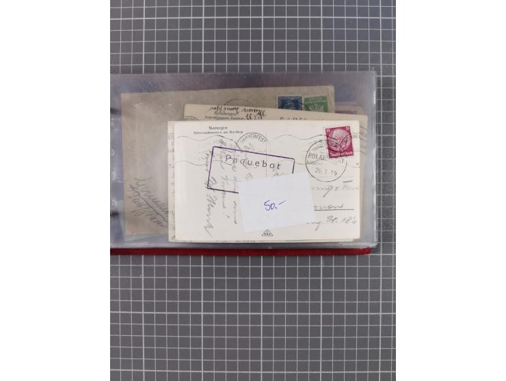 1908/39, Sammlung “Sonderreisen” des NDL und der HAPAG mit ca. 135 Briefen, Karten und GSK inkl. gebrauchten Telegramm-Karten