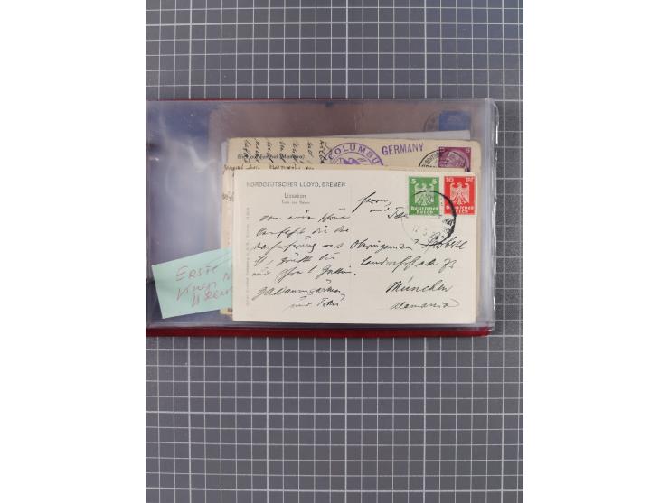1908/39, Sammlung “Sonderreisen” des NDL und der HAPAG mit ca. 135 Briefen, Karten und GSK inkl. gebrauchten Telegramm-Karten