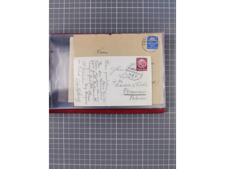 1908/39, Sammlung “Sonderreisen” des NDL und der HAPAG mit ca. 135 Briefen, Karten und GSK inkl. gebrauchten Telegramm-Karten