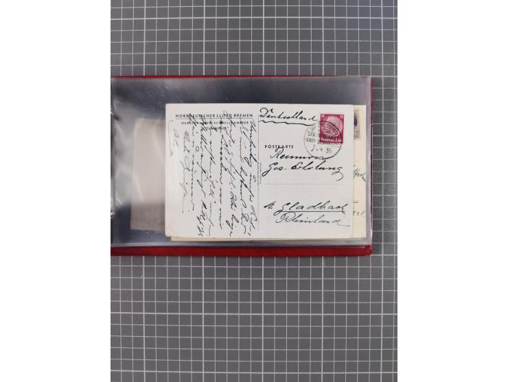 1908/39, Sammlung “Sonderreisen” des NDL und der HAPAG mit ca. 135 Briefen, Karten und GSK inkl. gebrauchten Telegramm-Karten