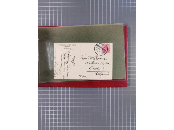 1908/39, Sammlung “Sonderreisen” des NDL und der HAPAG mit ca. 135 Briefen, Karten und GSK inkl. gebrauchten Telegramm-Karten