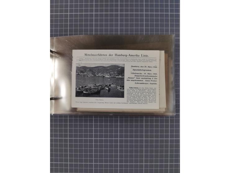 1908/39, Sammlung “Sonderreisen” des NDL und der HAPAG mit ca. 135 Briefen, Karten und GSK inkl. gebrauchten Telegramm-Karten