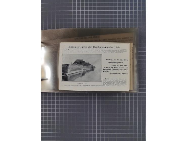 1908/39, Sammlung “Sonderreisen” des NDL und der HAPAG mit ca. 135 Briefen, Karten und GSK inkl. gebrauchten Telegramm-Karten