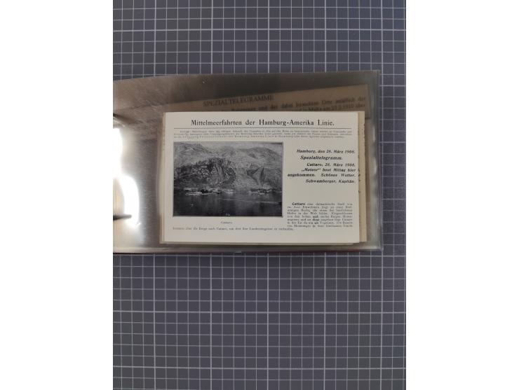 1908/39, Sammlung “Sonderreisen” des NDL und der HAPAG mit ca. 135 Briefen, Karten und GSK inkl. gebrauchten Telegramm-Karten