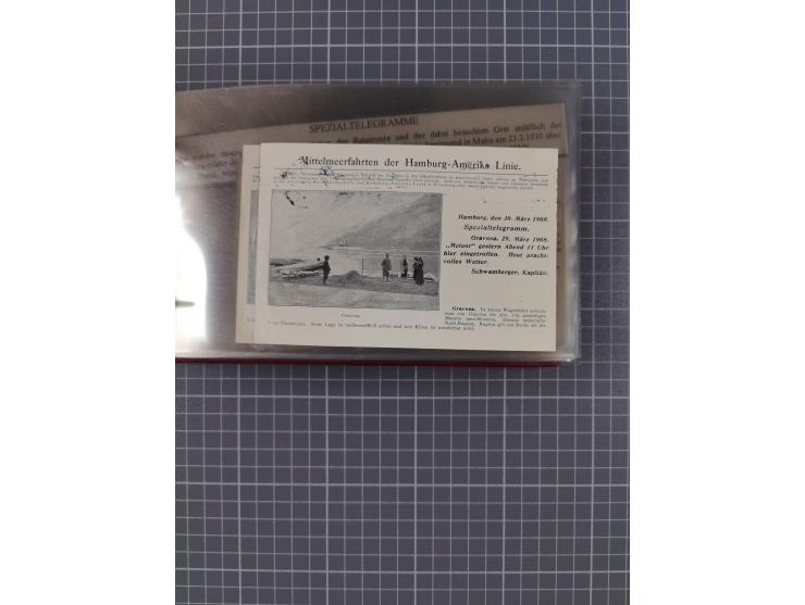 1908/39, Sammlung “Sonderreisen” des NDL und der HAPAG mit ca. 135 Briefen, Karten und GSK inkl. gebrauchten Telegramm-Karten