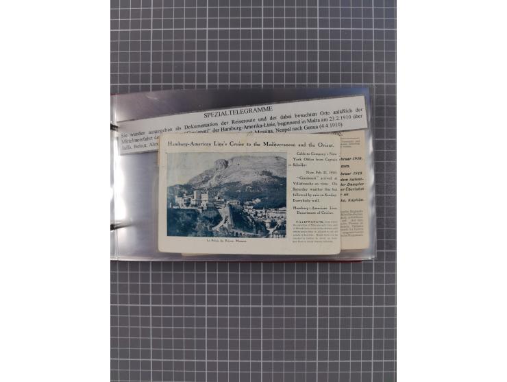 1908/39, Sammlung “Sonderreisen” des NDL und der HAPAG mit ca. 135 Briefen, Karten und GSK inkl. gebrauchten Telegramm-Karten