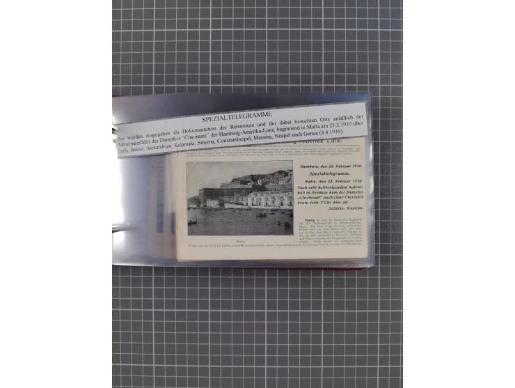 1908/39, Sammlung “Sonderreisen” des NDL und der HAPAG mit ca. 135 Briefen, Karten und GSK inkl. gebrauchten Telegramm-Karten