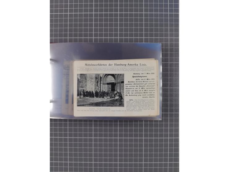 1908/39, Sammlung “Sonderreisen” des NDL und der HAPAG mit ca. 135 Briefen, Karten und GSK inkl. gebrauchten Telegramm-Karten