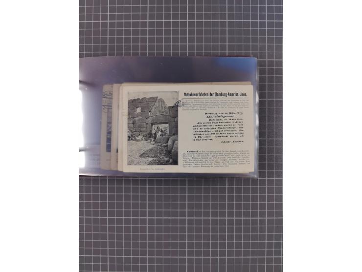 1908/39, Sammlung “Sonderreisen” des NDL und der HAPAG mit ca. 135 Briefen, Karten und GSK inkl. gebrauchten Telegramm-Karten