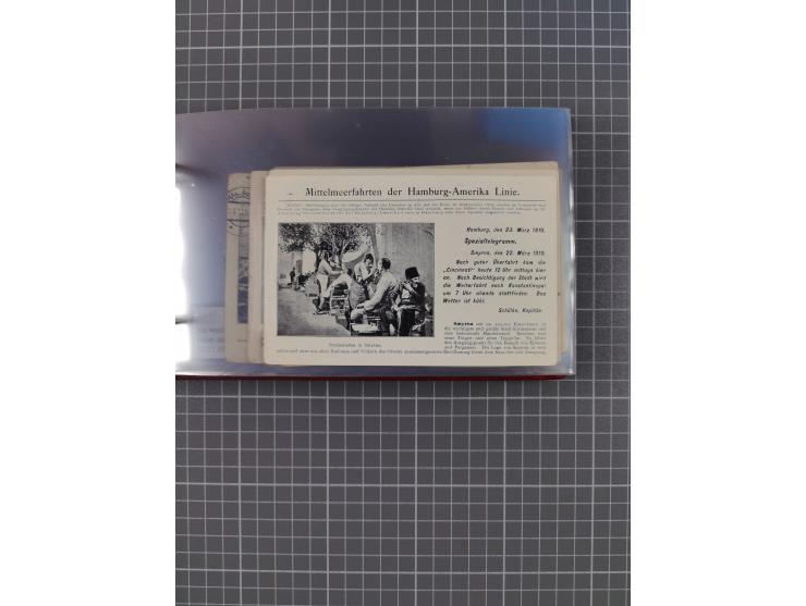 1908/39, Sammlung “Sonderreisen” des NDL und der HAPAG mit ca. 135 Briefen, Karten und GSK inkl. gebrauchten Telegramm-Karten