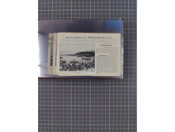 1908/39, Sammlung “Sonderreisen” des NDL und der HAPAG mit ca. 135 Briefen, Karten und GSK inkl. gebrauchten Telegramm-Karten