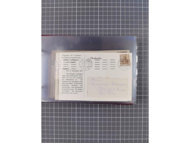 1908/39, Sammlung “Sonderreisen” des NDL und der HAPAG mit ca. 135 Briefen, Karten und GSK inkl. gebrauchten Telegramm-Karten